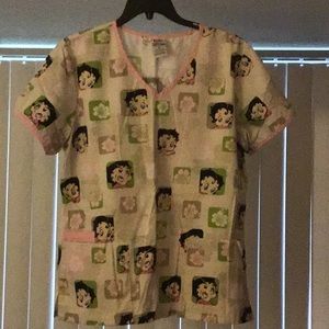 Betty Boop Scrub tops